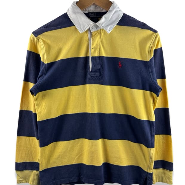 폴로랄프로렌 네이비옐로우 럭비티2679
