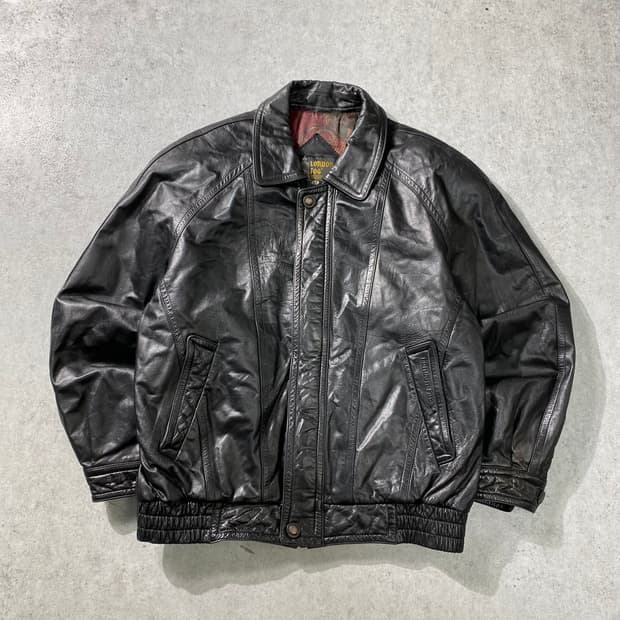 [95] 90s London 런던포그 소가죽 봄버자켓