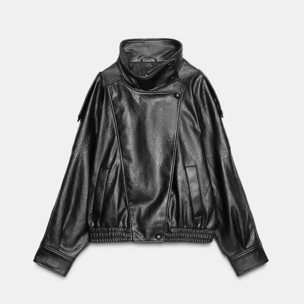 자라 페이크 레더 점퍼 4391/872 XS