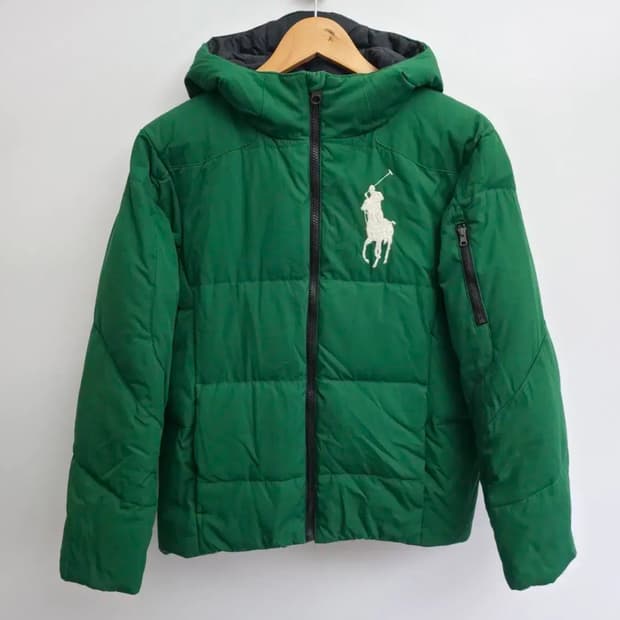 폴로 빅포니 패딩 그린