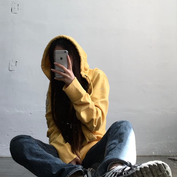 아베크롬비 옐로우 후드집업 L