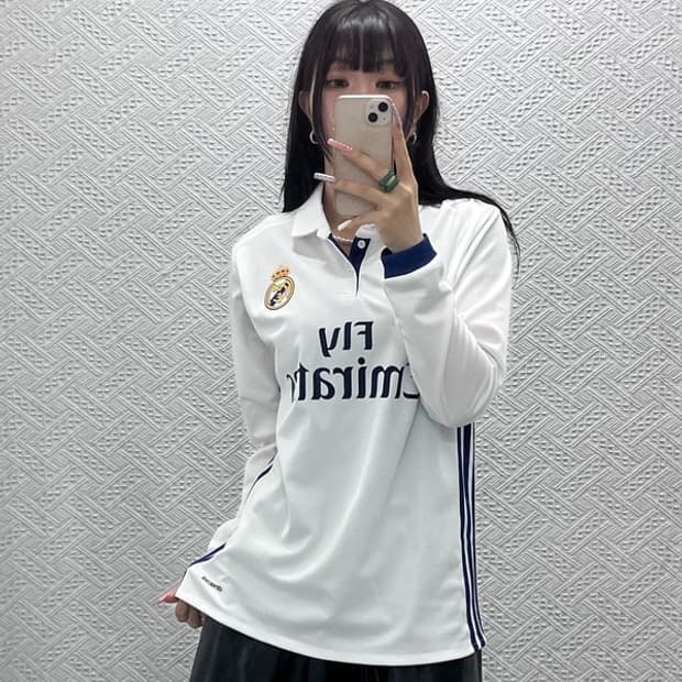 아디다스 레알마드리드 축구 유니폼 져지 롱슬리브 M C13394
