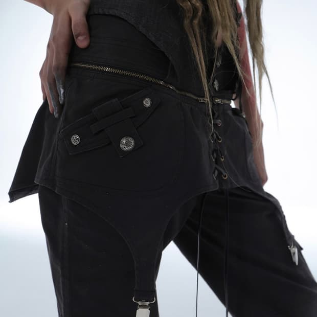 테스트메커니즘 더블펀치 포켓 스커트팬츠 S