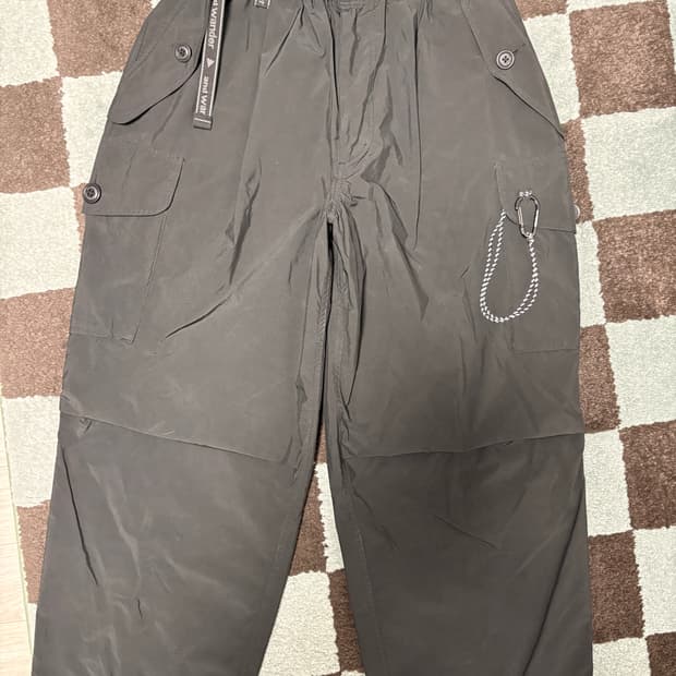 앤드원더 오버사이즈 카고 팬츠 블랙 S