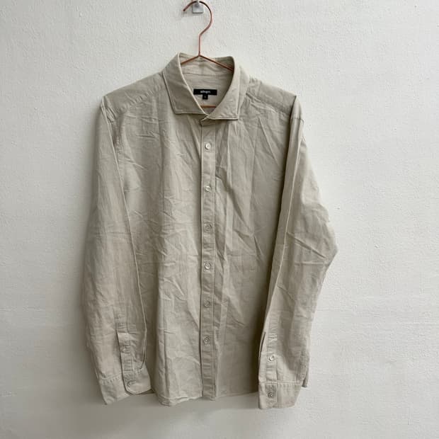 알레그리 썸머 코튼 베이직 셔츠 L