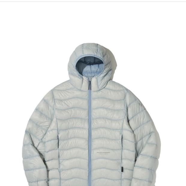 웰터 익스페리먼트 경량패딩 라이트그레이