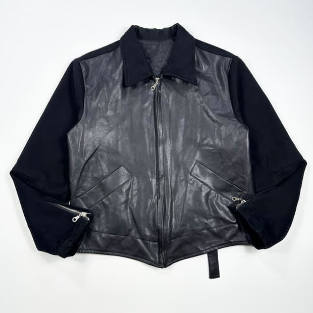 VTG 빈티지 스웨이드 레더 블루종 자켓 M