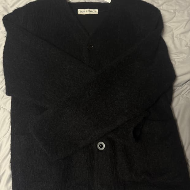 ( 최상 상태 46 ) 아워레가시 가디건 모헤어 블랙