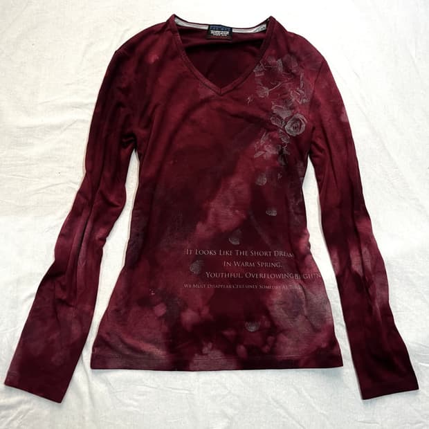 Nicole Club for Men wine washed v-neck 