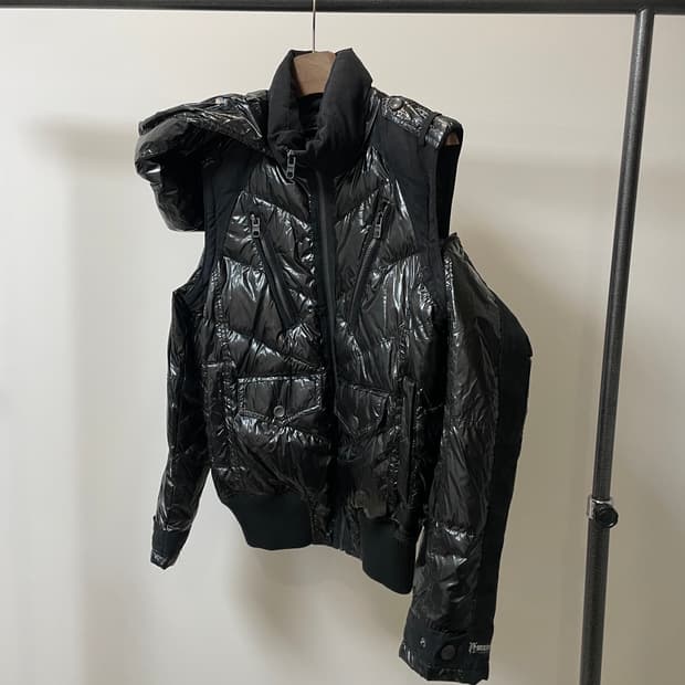 (L) Buckaroo 버커루 디테쳐블 글로시 유광 패딩