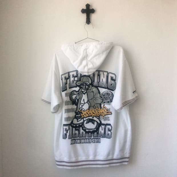 Old school printing hood zip up