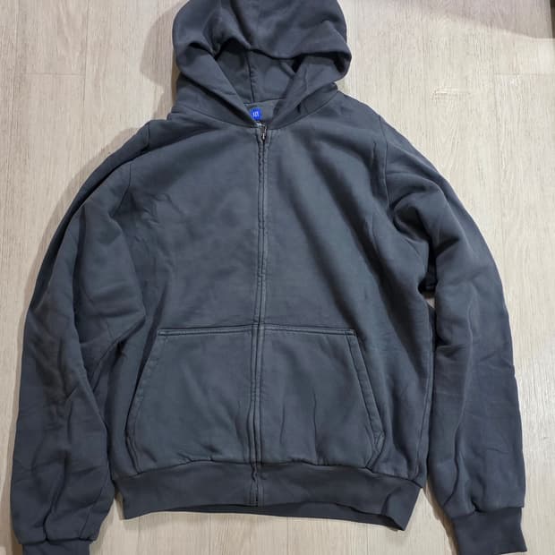 [L] 이지갭 후드 집업 다크 그레이