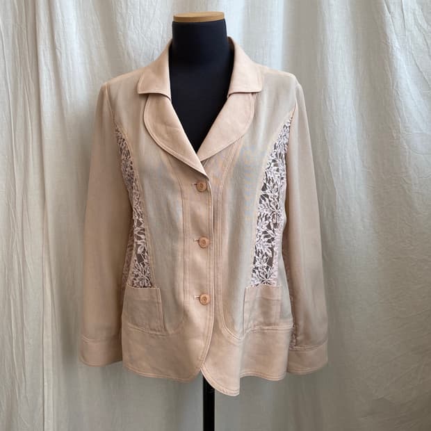 연핑크 레이스 자켓(M-L)