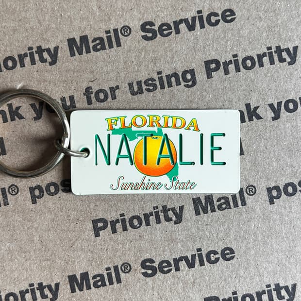 90s vtg Florida Natalie Keyring