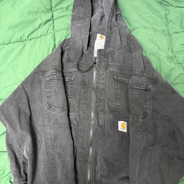 칼하트 흑청데님 후드자켓