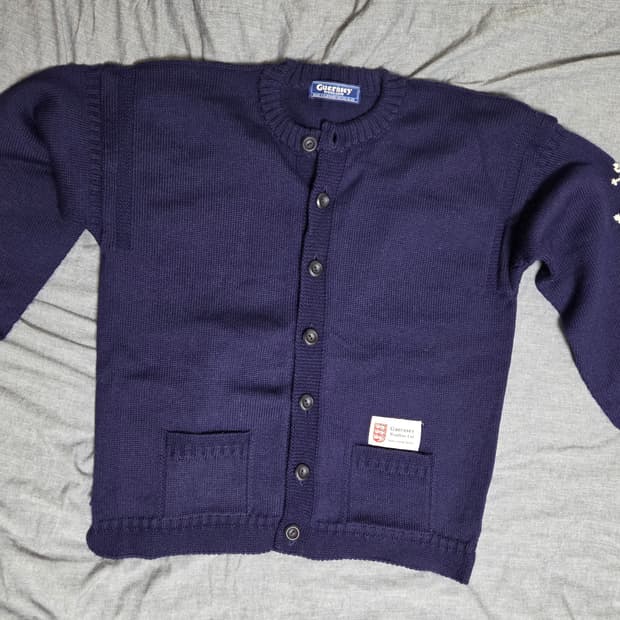 건지울른스 피셔맨 홀가먼트 가디건 44사이즈