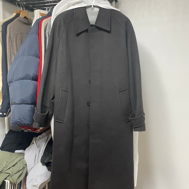 인사일런스 마펠 캐시미어 발마칸 코트 머드그레이(L)
