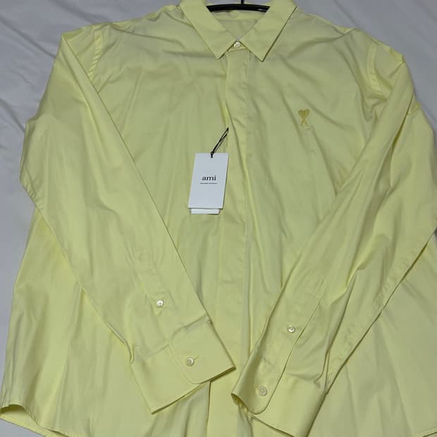 아미 셔츠 ami ADC Shirt Pale yellow 43 새상품