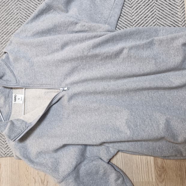 짐브로 헤비웨이트 코튼 하프 집업 L