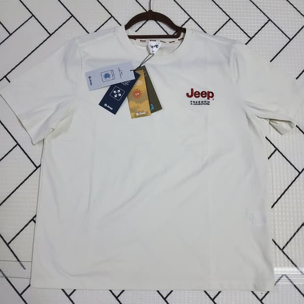 새상품 지프 jeep 여자 기능성 반팔 티 uv차단 L 100 66 77