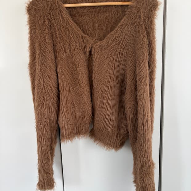 헤더먼트 가디건 브라운