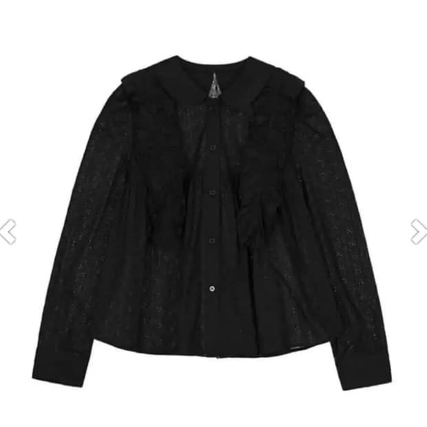 코스모스 러플 블라우스 팝니다