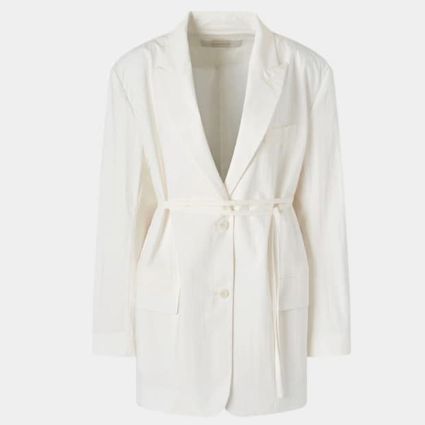 새상품) 드래곤블루스 드라이 터치 박시 싱글 스트랩 자켓 M 아이보리