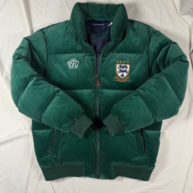 폴로 스포츠 코듀로이 패딩 자켓