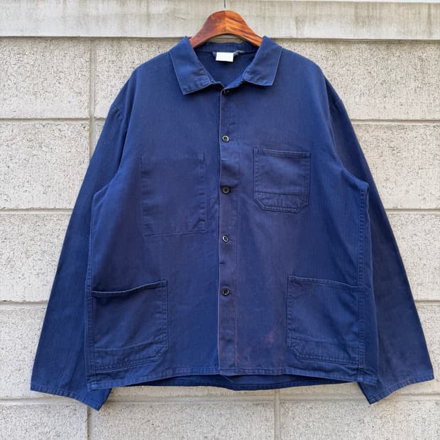 70s GERMAN NATURAL FADED 70s 헤링본트윌 워크자켓