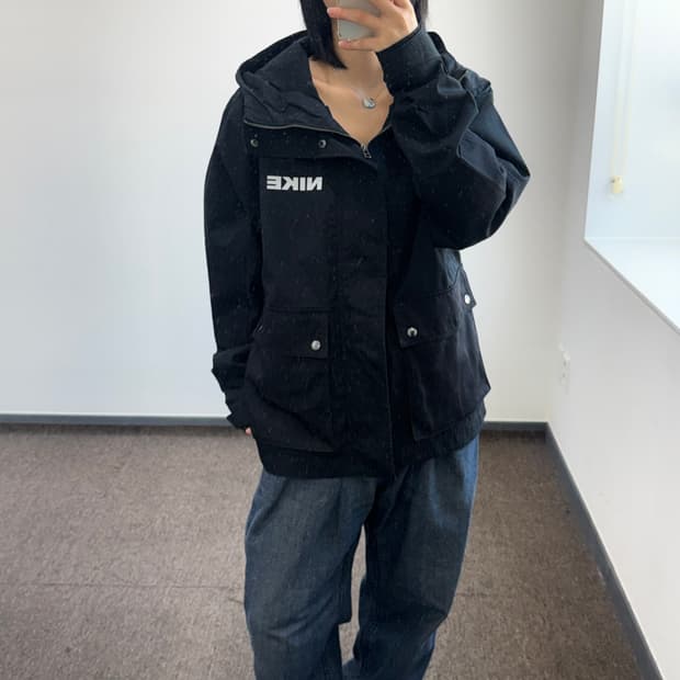 Nike 나이키 스펠아웃 로고 백 포켓 후드집업