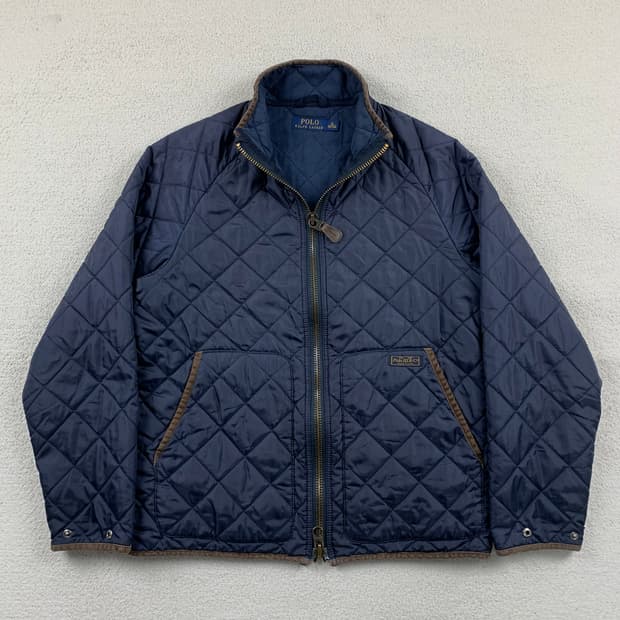 폴로 랄프로렌 2way 퀼팅 자켓 네이비