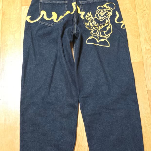 위캔더스 DWARF DENIM PANTS (BLACK)
