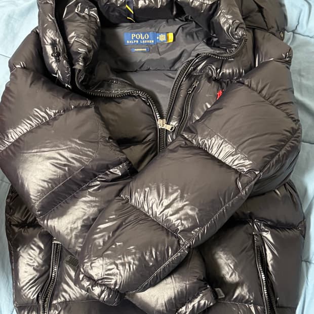폴로 랄프로렌 유광패딩 (정품)