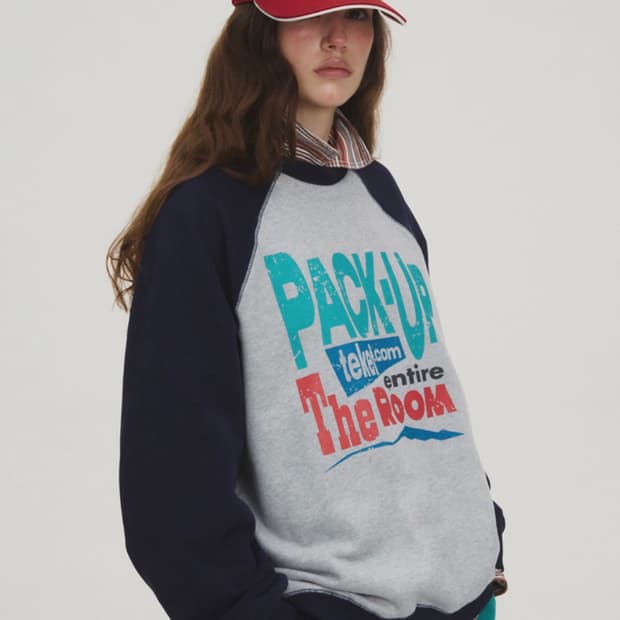 테켓 Pack-Up Sweatshirt Melange Gray M
