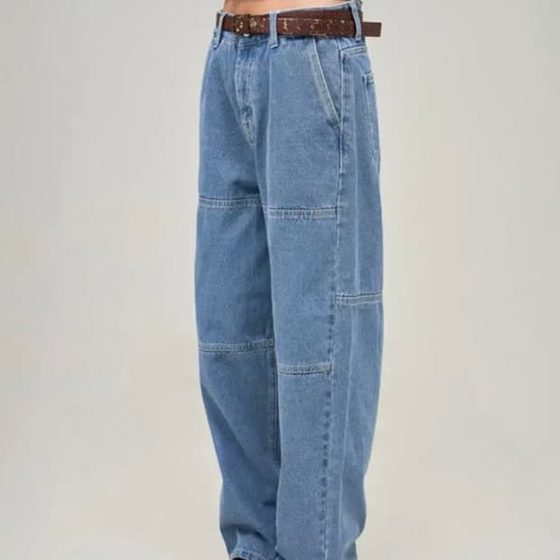 딥센스 절개 워싱 청바지