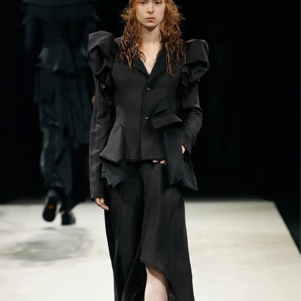 Yohji Yamamoto Femme ss23 더블 레이어드 스커트