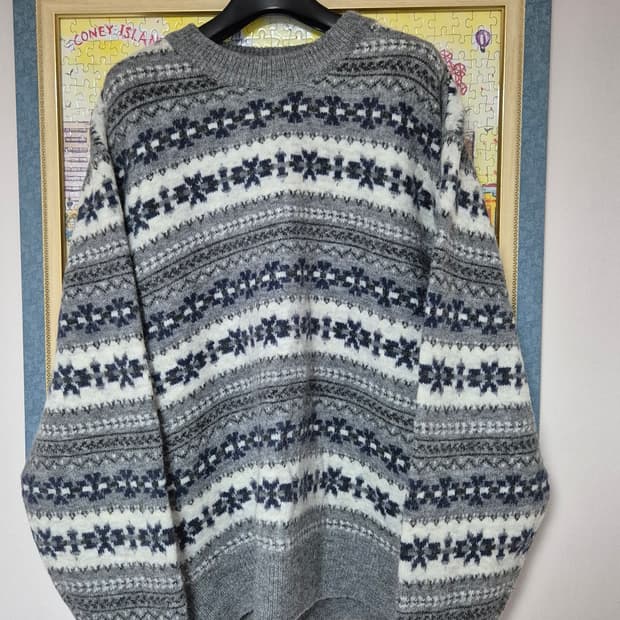 던스트 페어아일 노르딕 니트 스웨터 1회착