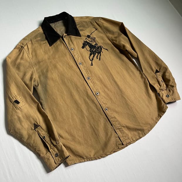 Vintage Remake Linen Blended Shirt