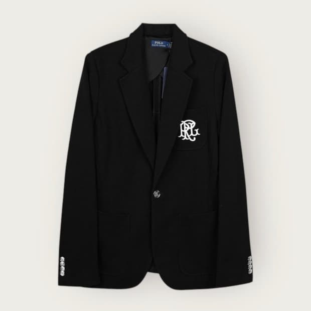 .0/ 폴로랄프로렌 로고 크레스트 니트 블레이저