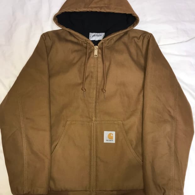 칼하트 WIP 액티브 자켓 해밀턴 브라운 리지드 - 윈터 S사이즈