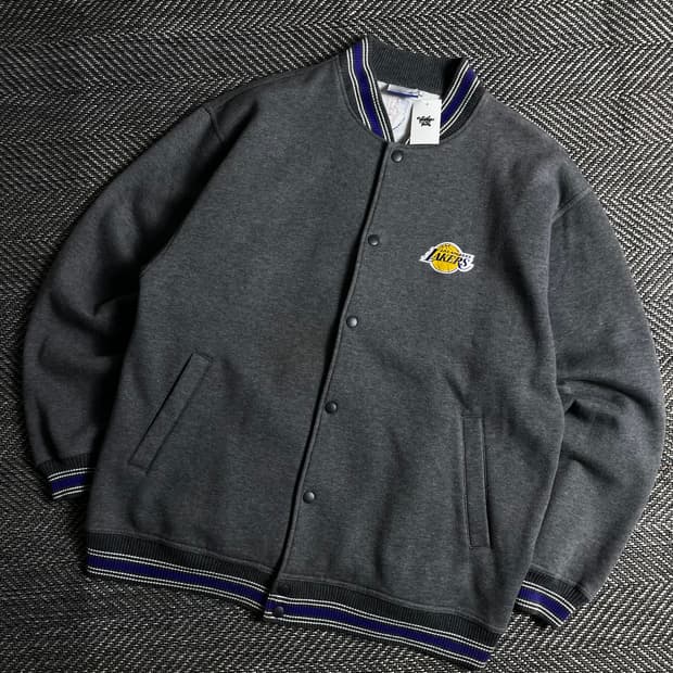 00s 리복 NBA LA 레이커스 올드스쿨 바시티 자켓y 2678