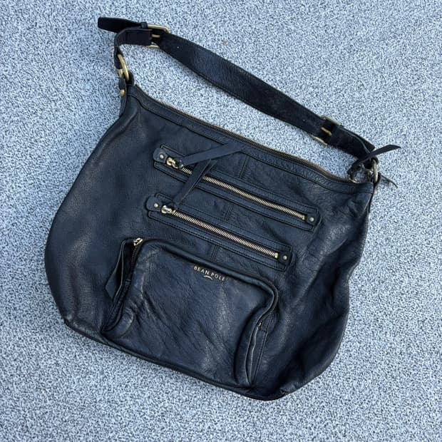 빈폴 소가죽 숄더백 0409J