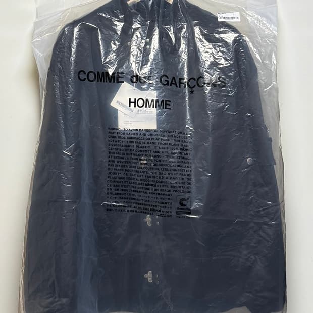 꼼데가르송 옴므 사틴 봄버 자켓