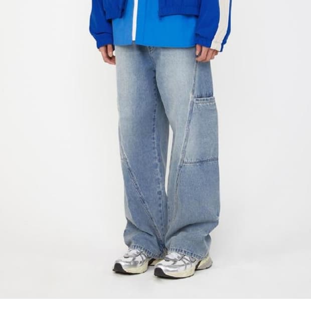 일꼬르소 사이드 심리스 데님 팬츠 L사이즈