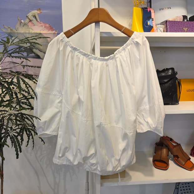 MARNI 마르니 퍼프 리본 블라우스