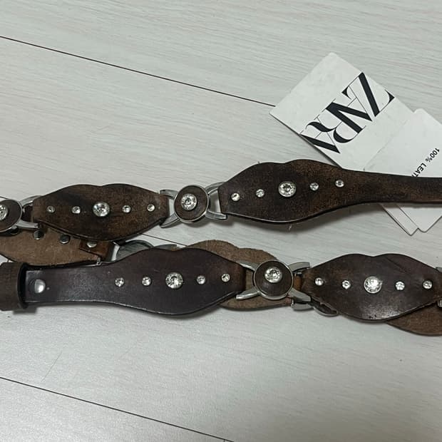 자라 큐빅 빈티지 벨트