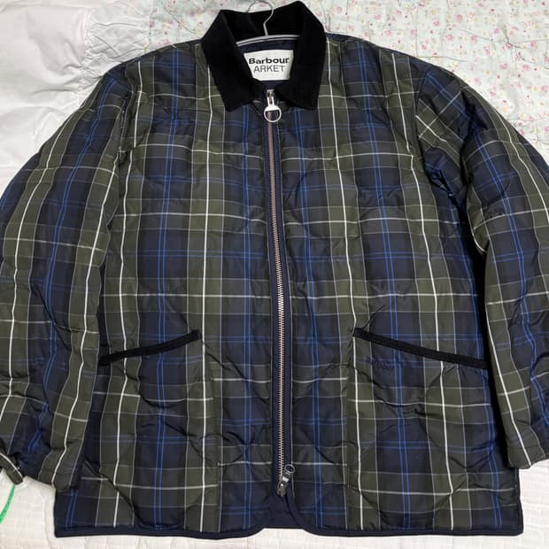 바버 아르켓 다운 파카 자켓 퀄팅 L