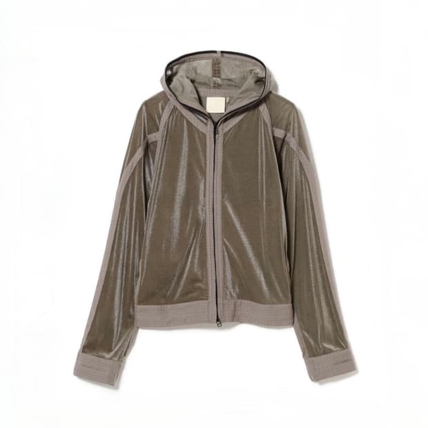 JIAN YE mesh hoodie