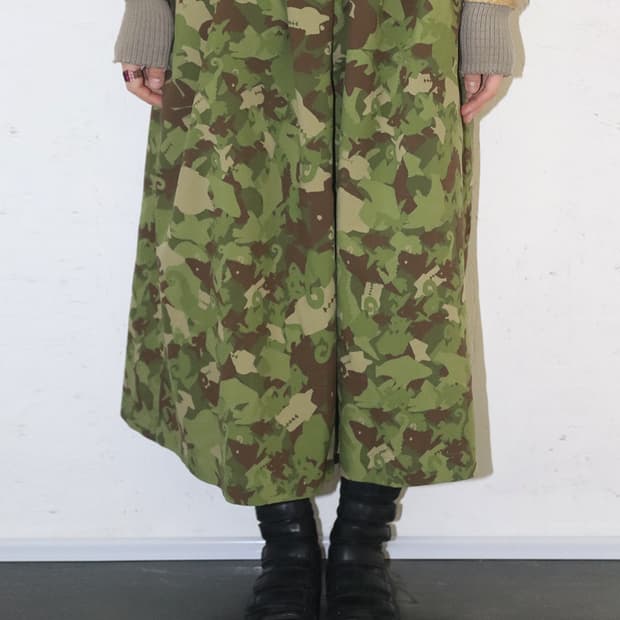 꼼데가르송 블랙 AD2014 크로커다일 카모 스커트