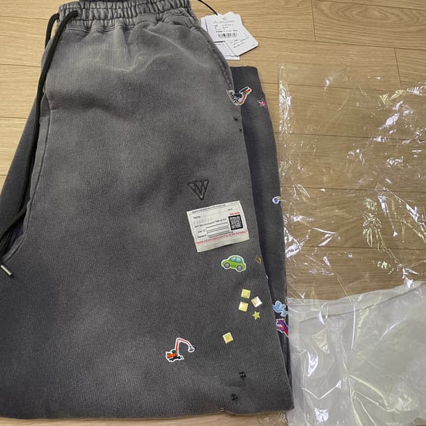 미하라 야스히로 선페이드 스티커 팬츠 44